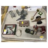 Vintage Cast Metal Toys with Hamilton Wristwatch