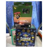 Presidential Coins, John Deere Ornaments, etc.