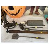 Wrought Iron Utensils, Grater, Apple Peeler