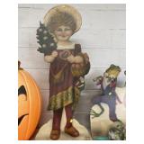 (2) Contemporary Wooden Stand-Ups