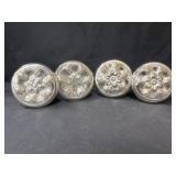 (4) Mercury Glass Curtain Tiebacks