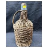 19th Century Wicker Covered Bottle