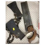 Sawbuck Wedges with Saw