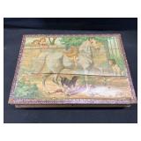 Vintage Wooden Puzzle Block Set
