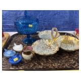 Stangl Center Bowl with Art Glass