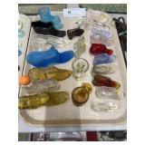 Fenton and Unsigned Art Glass Shoes