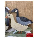 (2) Menno Folk Art Goose Stand-Ups