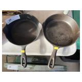 (2) Unmarked No. 5 Frying Pans