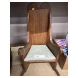 Mixed Wood Doll Rocker