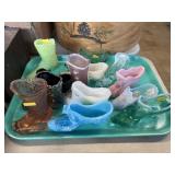 Fenton and Unsigned Art Glass Shoes