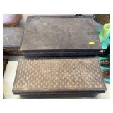 (2) Wooden Storage Boxes