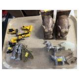 Alabaster Bookends, Figurines and Diecast Toys