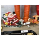 Blow Mold Santa with Sleigh