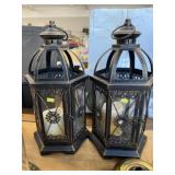 (2) Contemporary Candle Lanterns