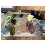 Fenton and Unmarked Art Glass Shoes