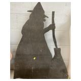 Wooden Witch Silhouette