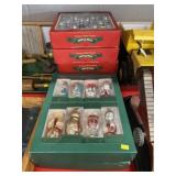 (6) Boxes of Mercury Glass Ornaments & Garland