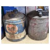 (4) 5 Gallon Fuel and Oil Cans