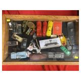 Vintage Toys with Countertop Showcase