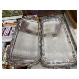 (2) Silverplate Platters