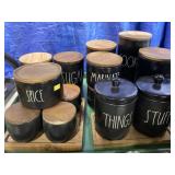 Rae Dunn Spice Canisters