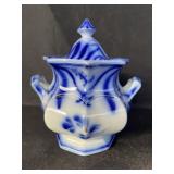 Flow Blue Sugar Bowl