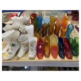 Art Glass and Porcelain Shoes