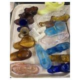 Fenton and Unmarked Art Glass Shoes