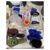 Fenton and Unmarked Art Glass Shoes