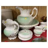 Dresden Porcelain Pitcher and Bowl Set