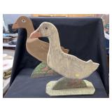(2) Menno Folk Art Goose Stand-Ups