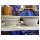 Oven Ware and Roseville Mixing Bowls