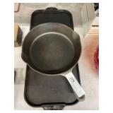 Griswold Griddle with Unmarked Frying Pan