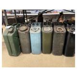 (6) Metal Fuel Cans
