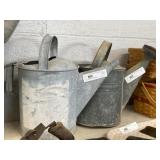 (2) Galvanized Sprinkling Cans