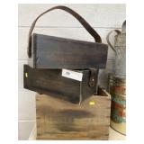 (3) Wood Crafted Totes