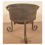 Cast Iron Cooking Kettle and Stand