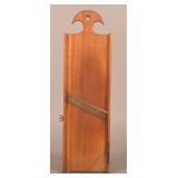 Antique Walnut Chip Carved Slaw Board