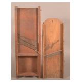 2 Antique Primitive Slaw Boards/Cutters