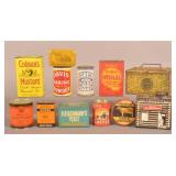 Group of Various Antique Tins