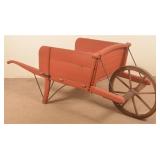 Large Buch Wheelbarrow w/ Wood Wheel