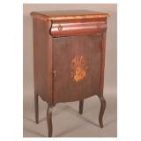 Antique Veneered Music Cabinet w/ Organ Rolls