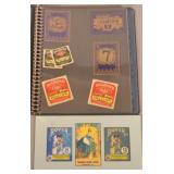 Album w/ NOS Vintage Paper Broom Labels