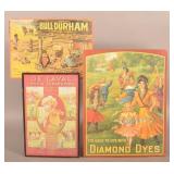 Repro Diamond Dyes, De Laval & Bull Durham Signs