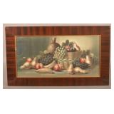 Antique Signed Hadland Fruit Print