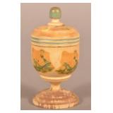 Antique Lehnware-Type Saffron Cup w/ Orig. Paint