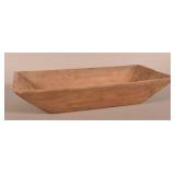 Large Antique Wood Hewn Trencher