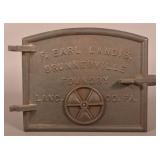 "F. Earl Landis Brunnerville Foundry" Stove Door