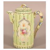 Japanese Straight-Sided Moriage Chocolate Pot