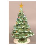 Vintage Porcelain Light Up Christmas Tree